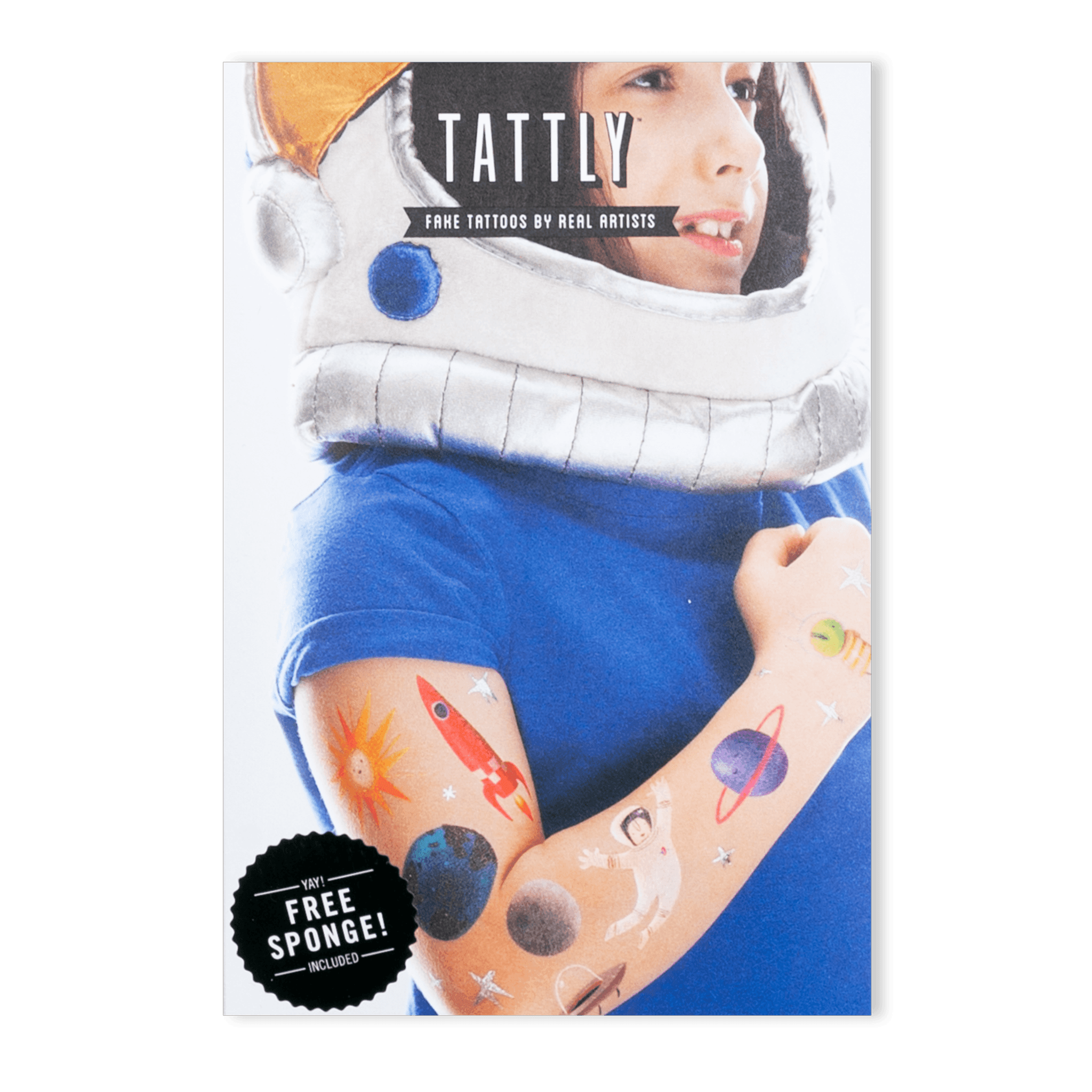 Space Explorer Tattoo Sheet, Set of 8 - Why and Whale