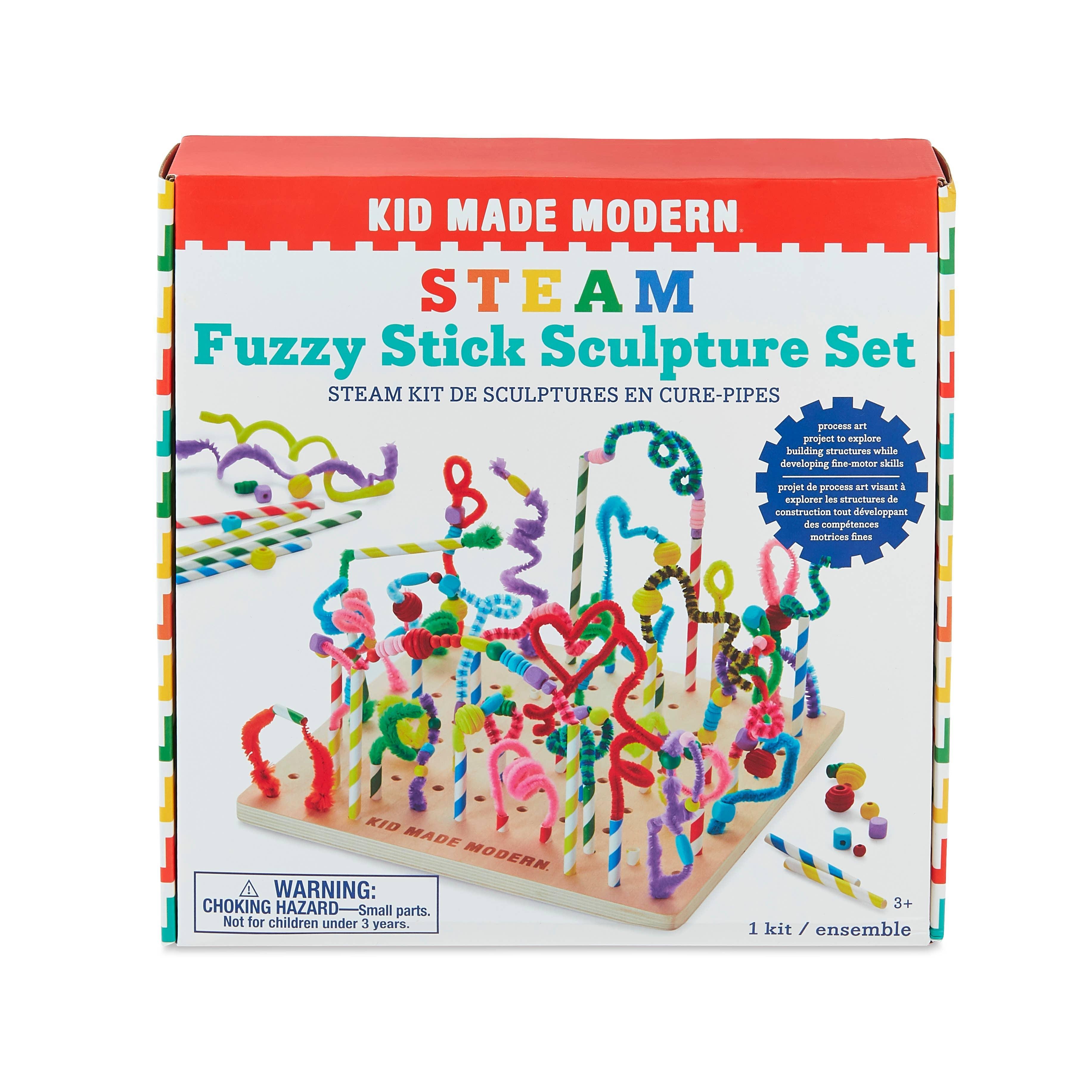 STEAM - Fuzzy Stick Sculpture Set - Why and Whale