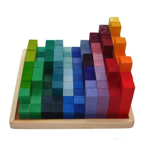 Stepped Pyramid Wooden Math Blocks - Why and Whale