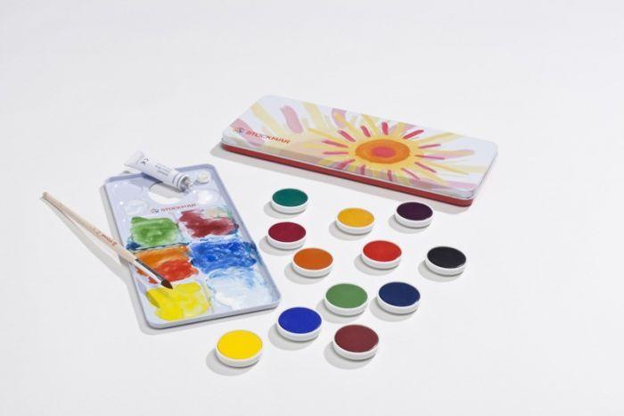 Stockmar - Opaque Colors, 12 Color Set - Why and Whale