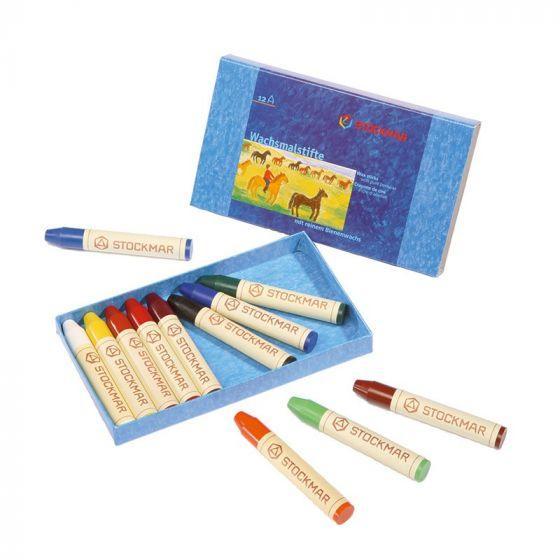 Stockmar - Wax Stick Crayons Box - Why and Whale