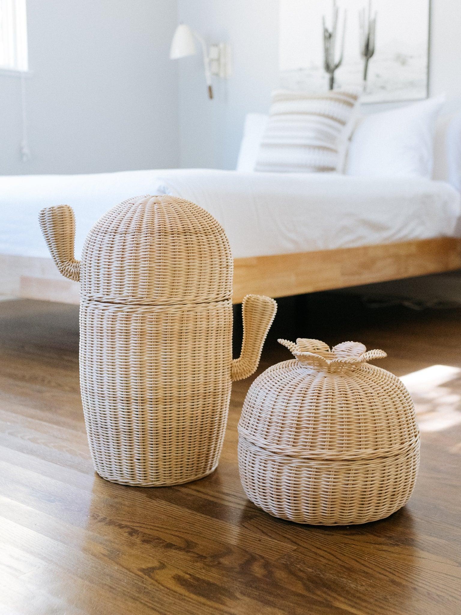 Succulent Rattan Storage Basket - Why and Whale