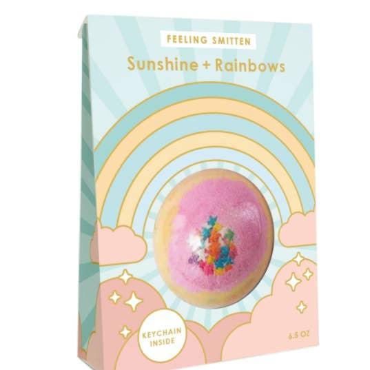 Sunshine + Rainbows - Surprise Key Chain Bath Bomb - Why and Whale