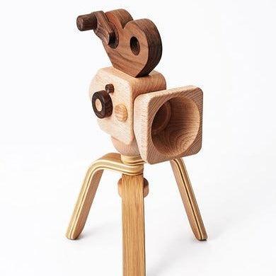 Super 16 Pro Wooden Toy Camera With Tripod - Why and Whale
