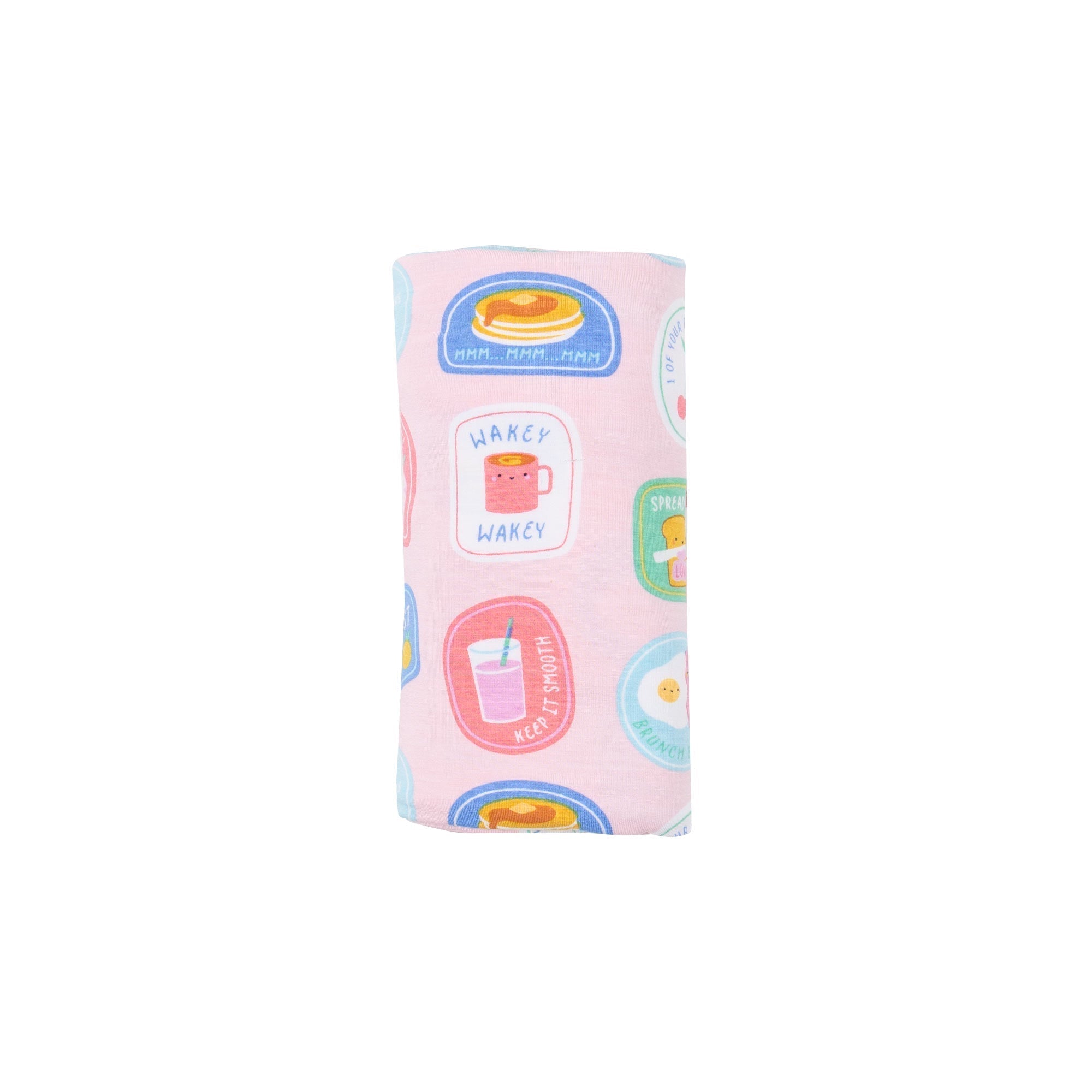 Swaddle Blanket - Breakfast Club Patches Pink