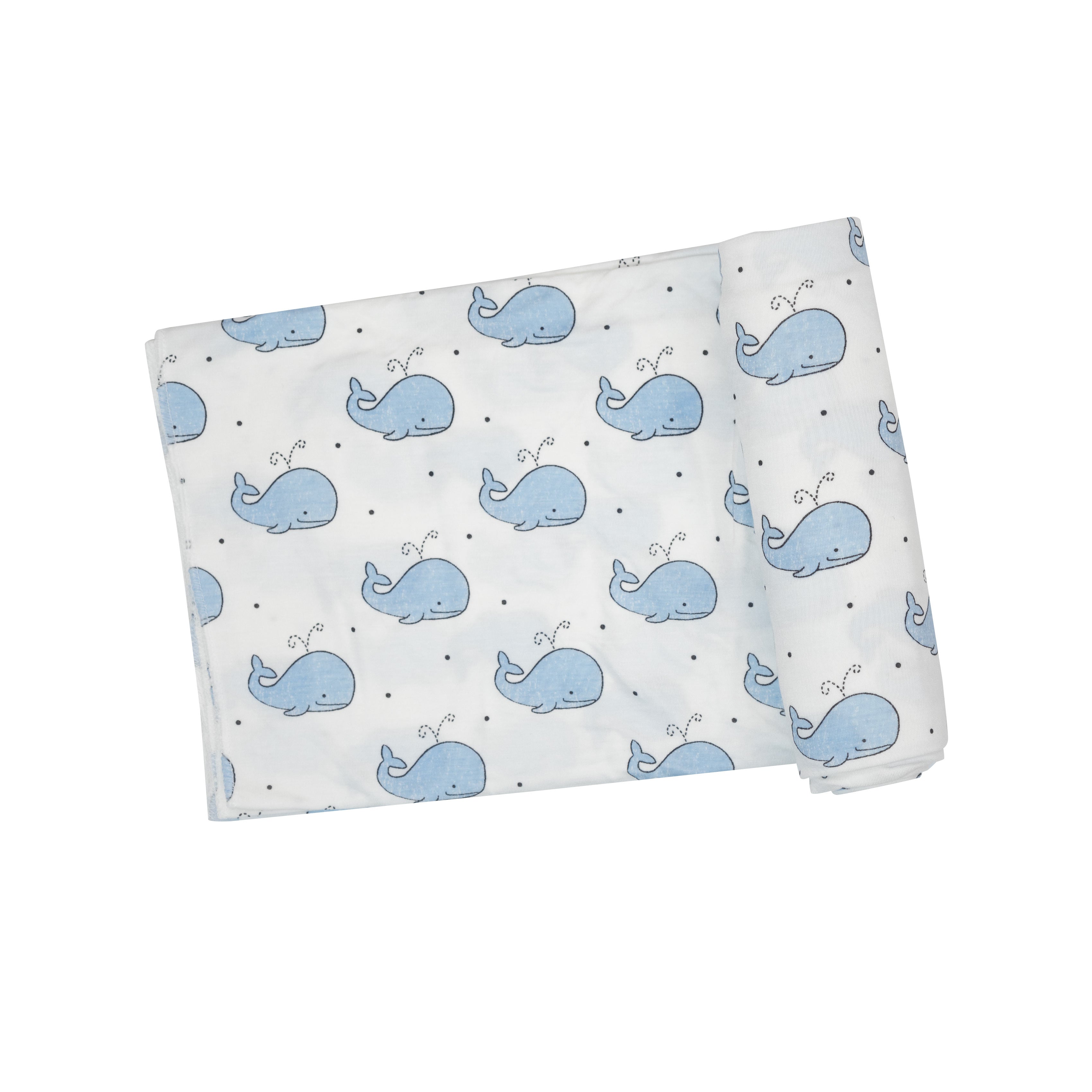 Swaddle Blanket - Bubbly Whale Blue
