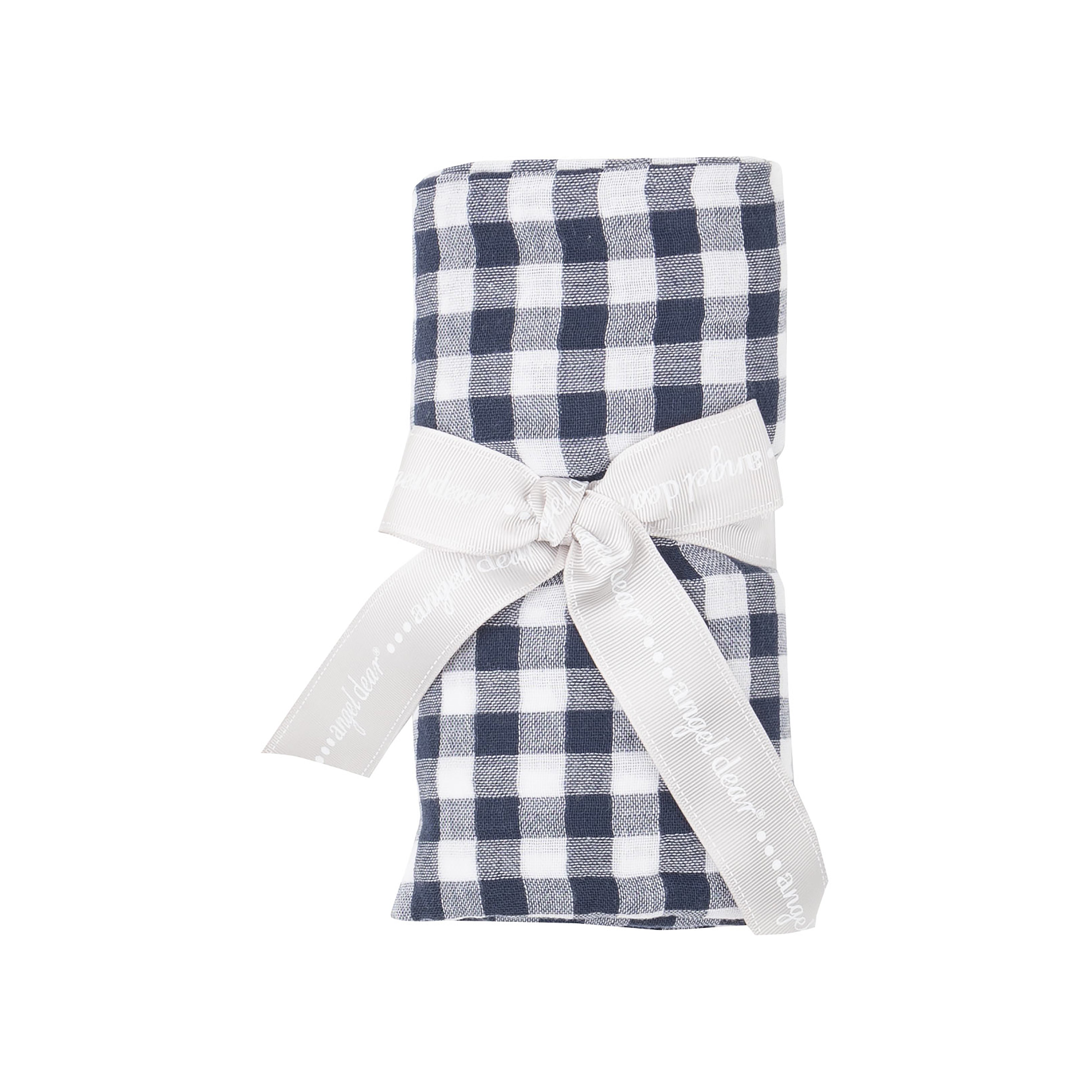 Swaddle Blanket - Gingham Navy