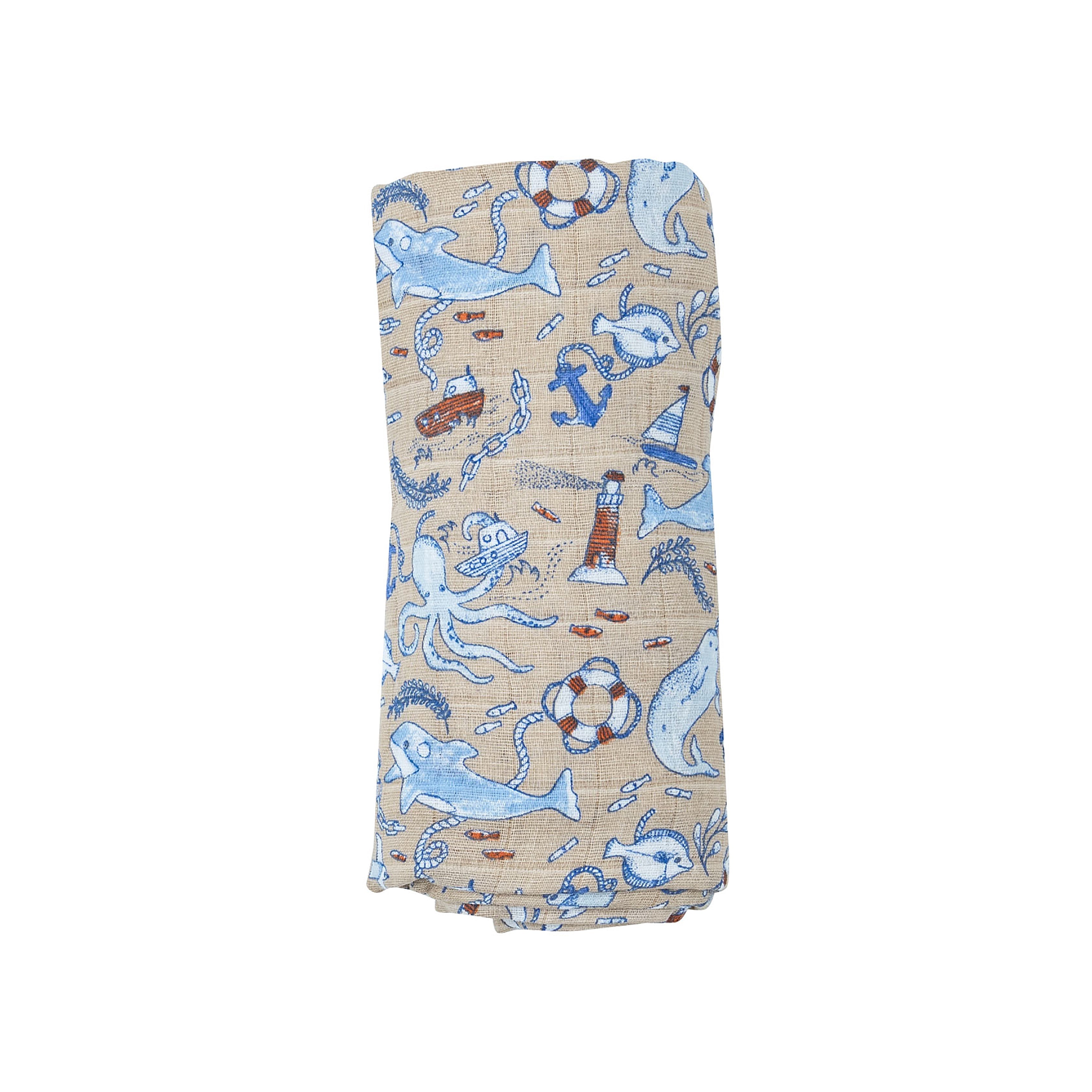 Swaddle Blanket - Nautical Notebook