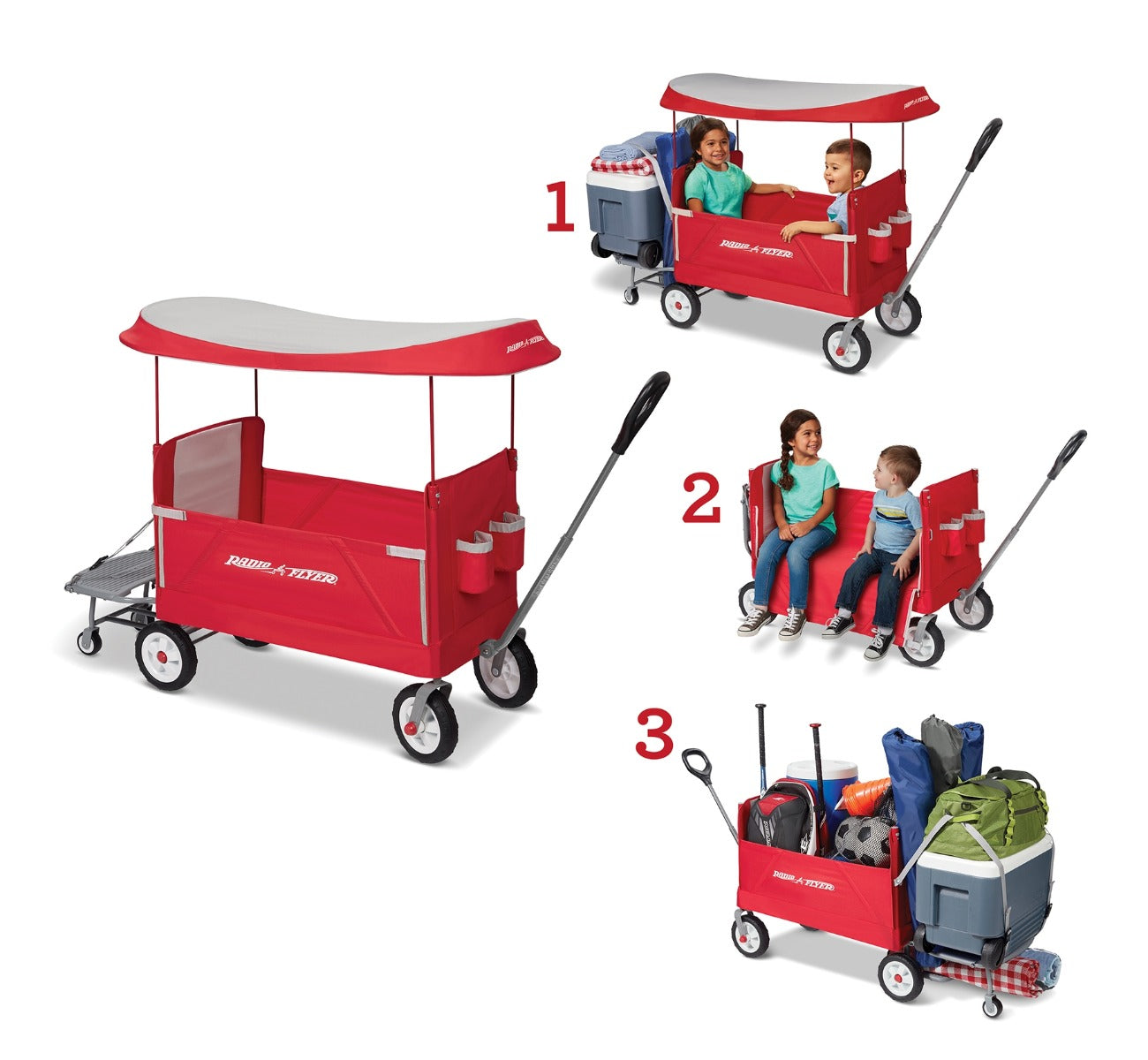 3-In-1 Tailgater Wagon With Canopy