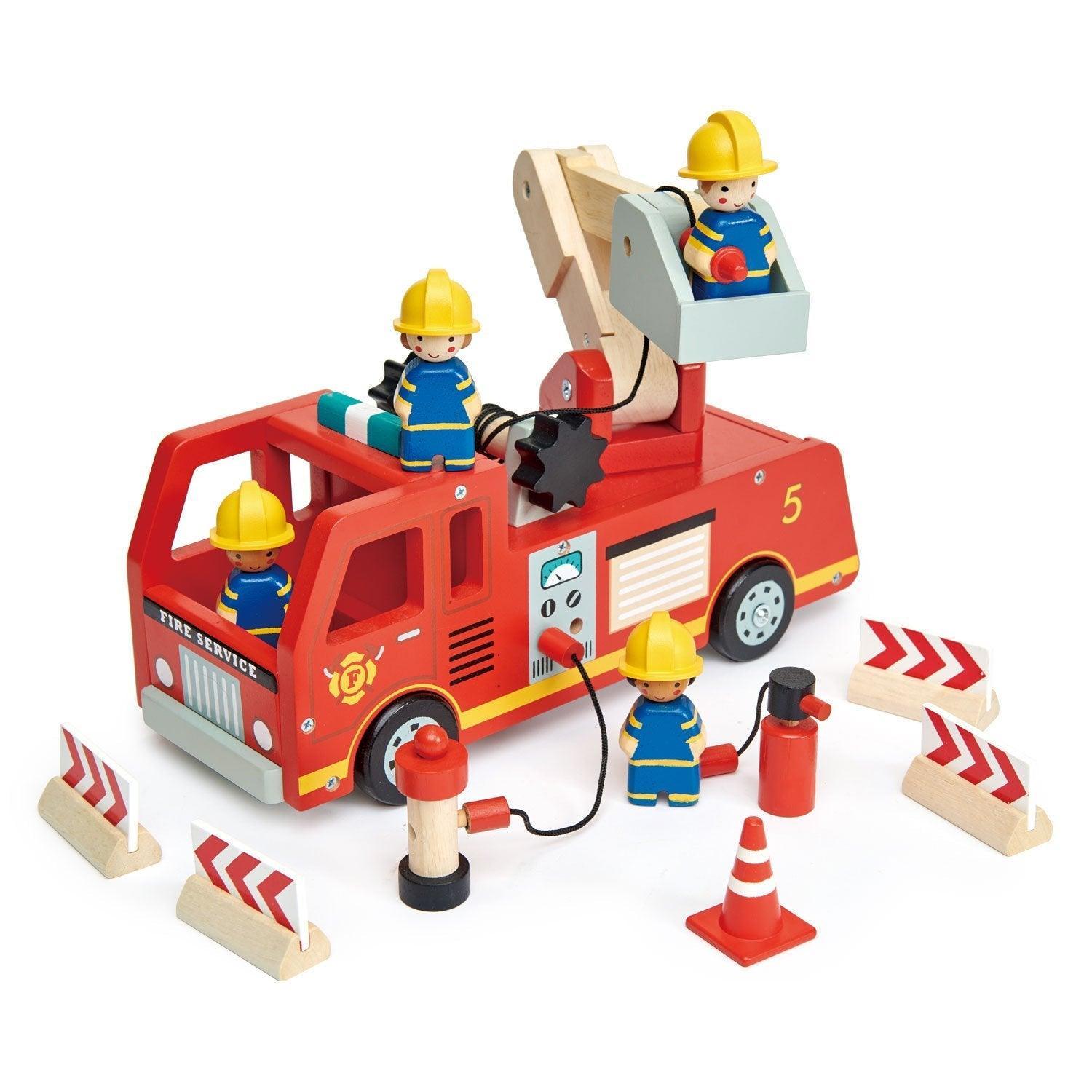 Tender Leaf Fire Engine Play Set - Why and Whale