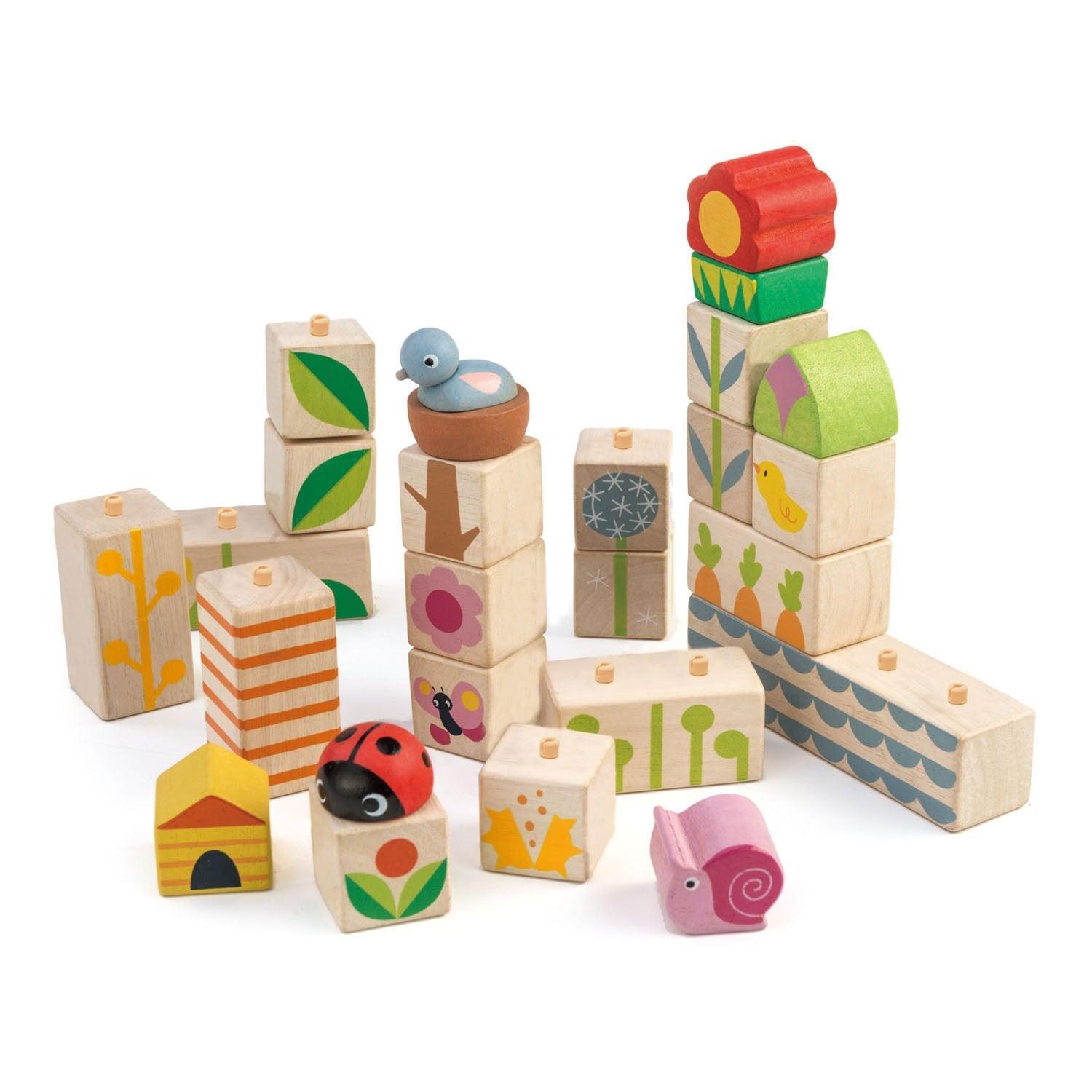 Tender Leaf Garden Blocks - Why and Whale