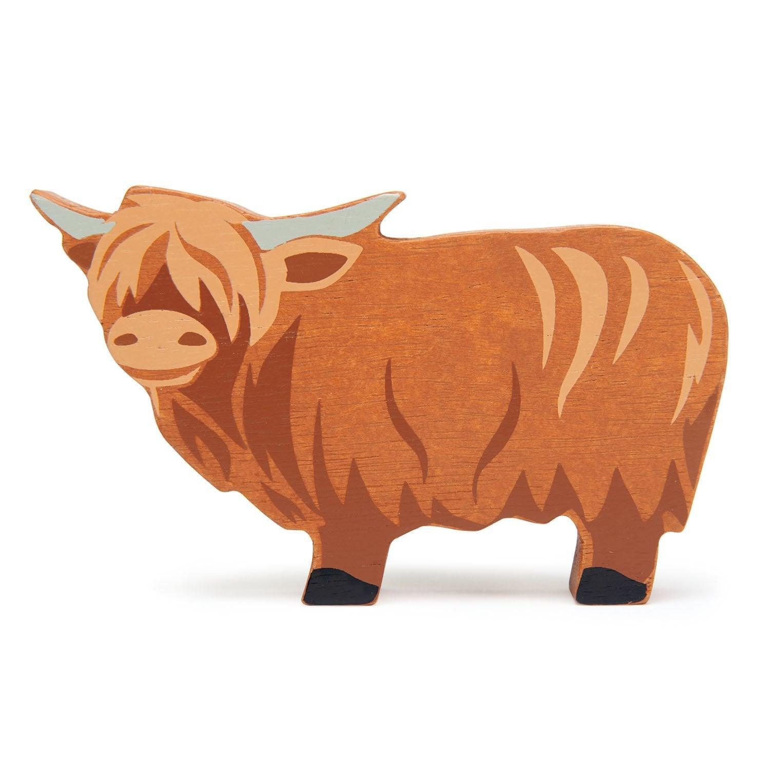 Tender Leaf Highland Cattle - Wooden Animal - Why and Whale