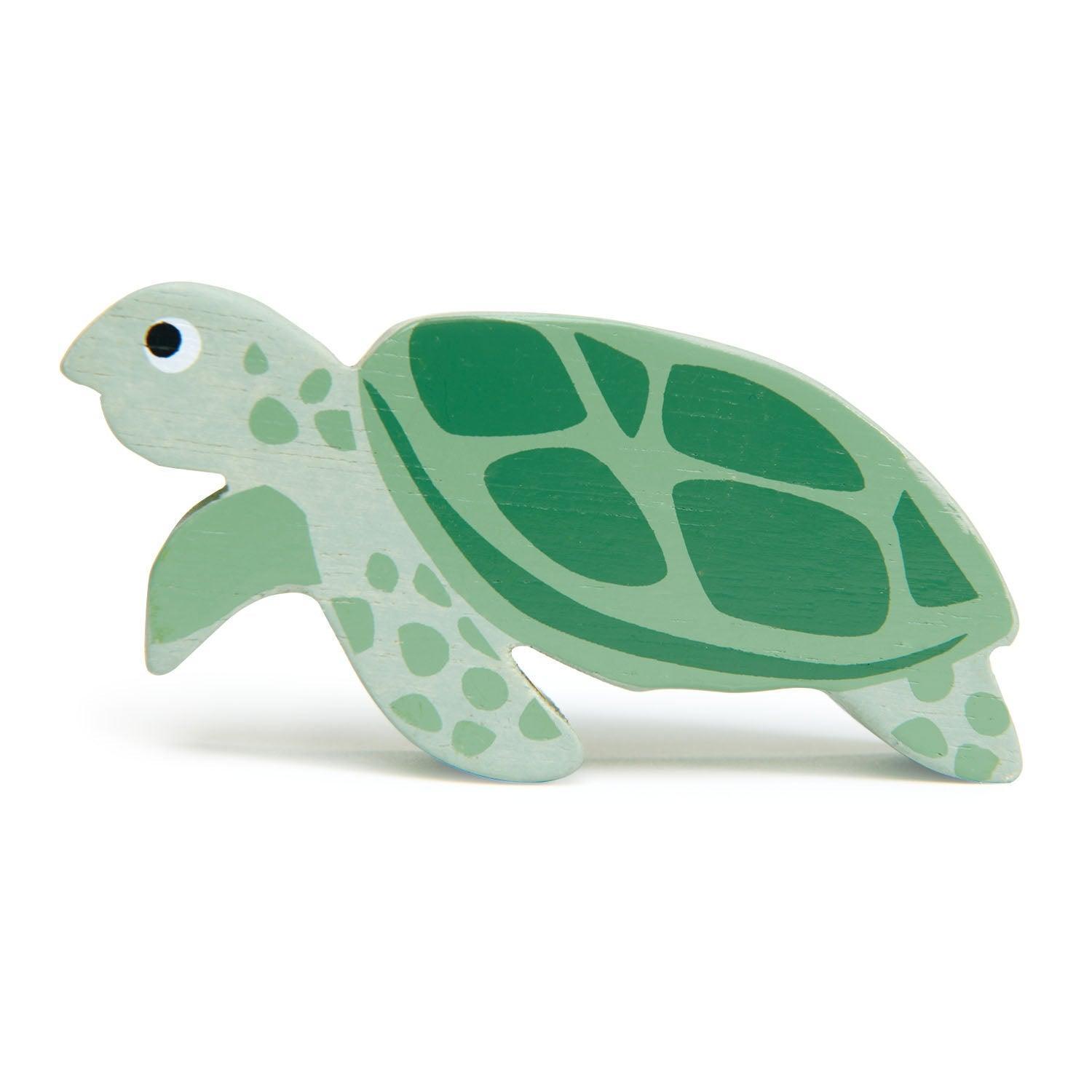Tender Leaf Sea Turtle - Wooden Animal - Why and Whale