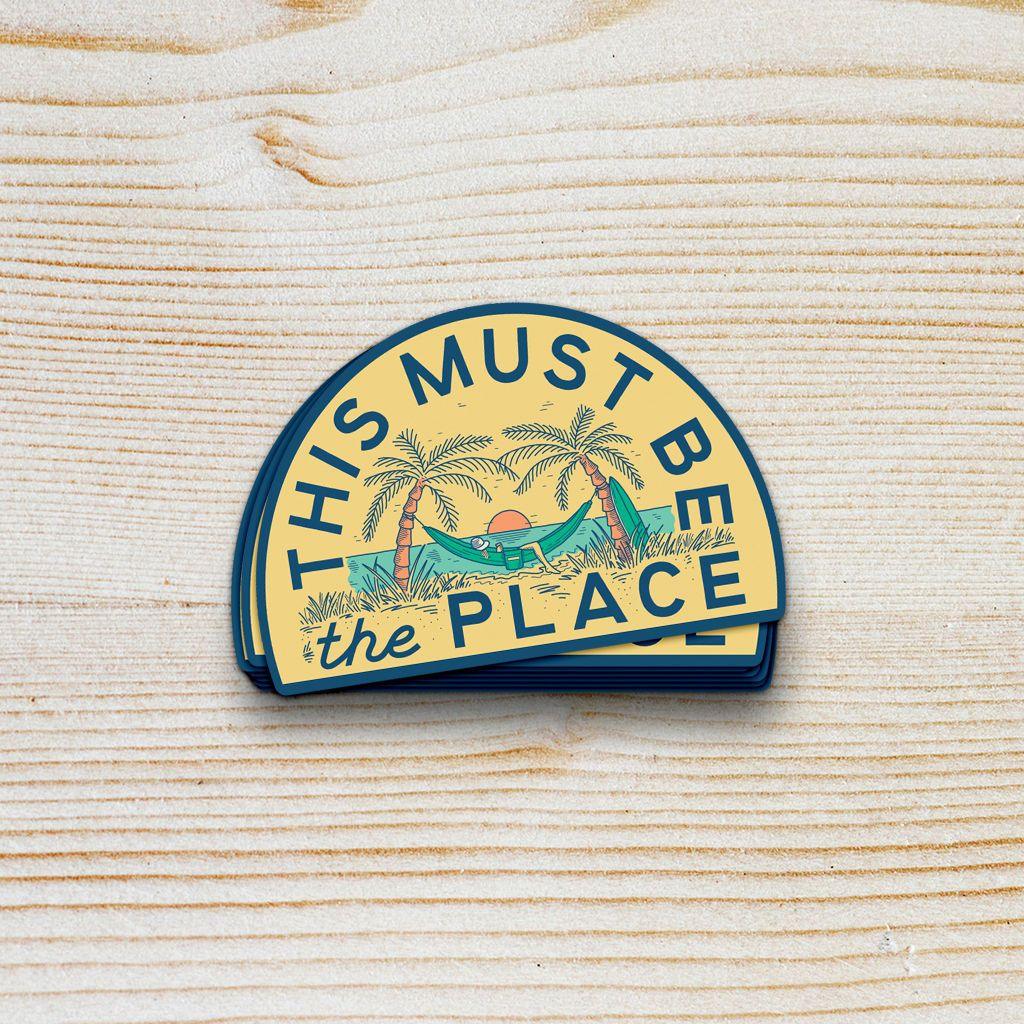 This Must Be The Place Sticker: The Beach