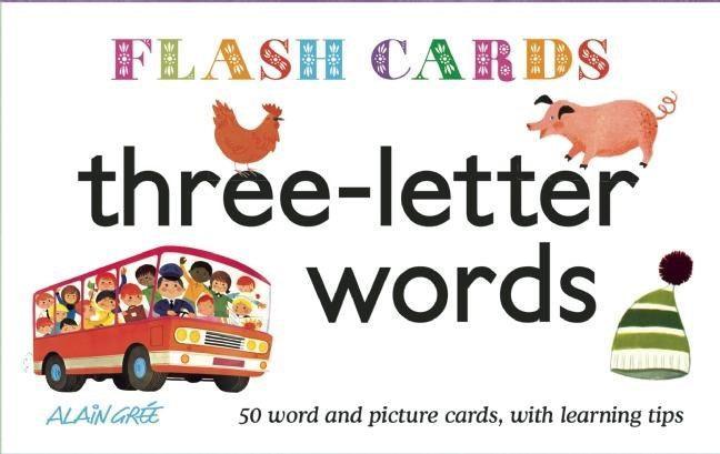 Three Letter Words Flash Cards - Why and Whale