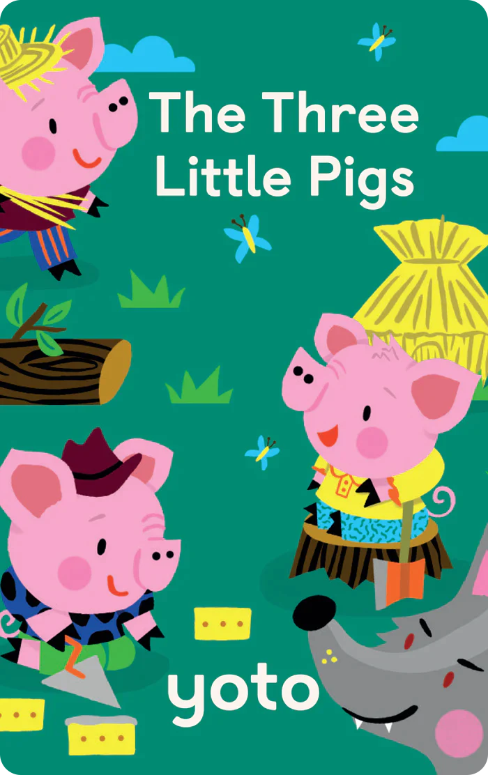 Three Little Pigs - Audiobook Card - Why and Whale