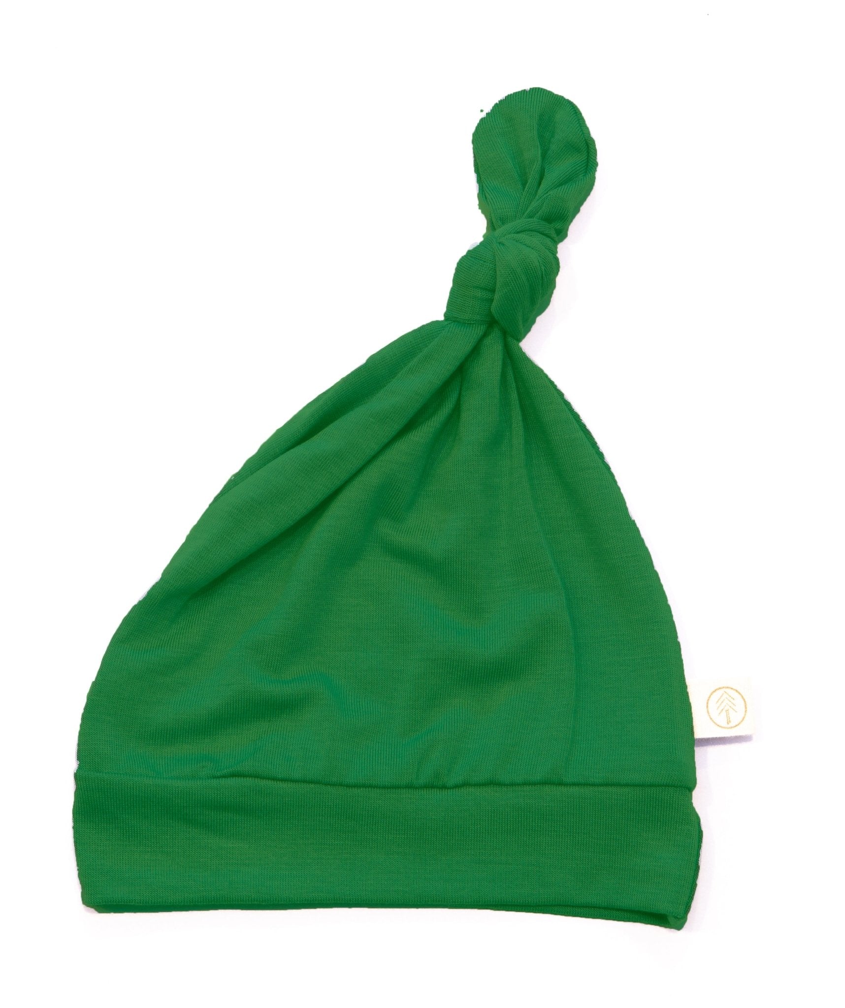 Top Knot Hat |  Kelly Green | Bamboo