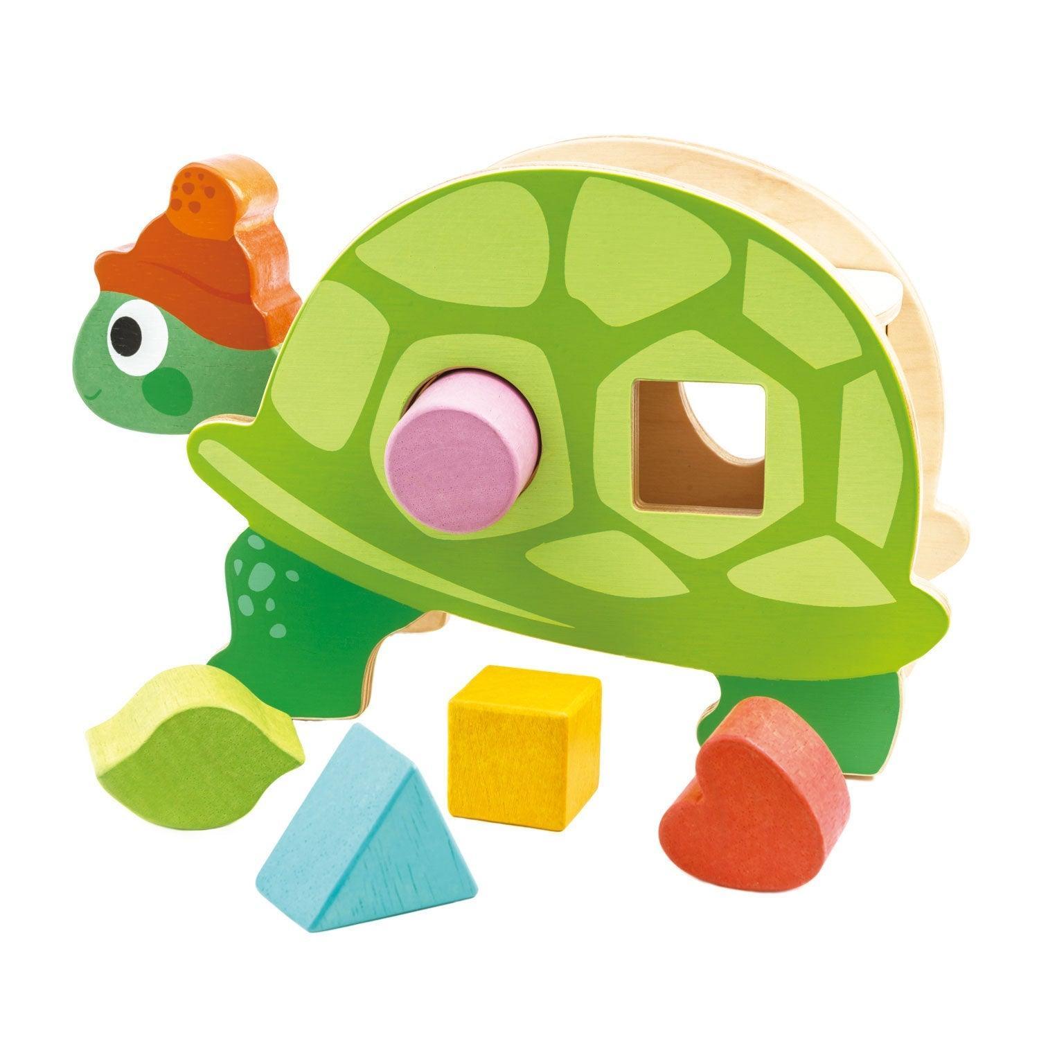 Tortoise Shape Sorter - Tender Leaf Toys - Why and Whale