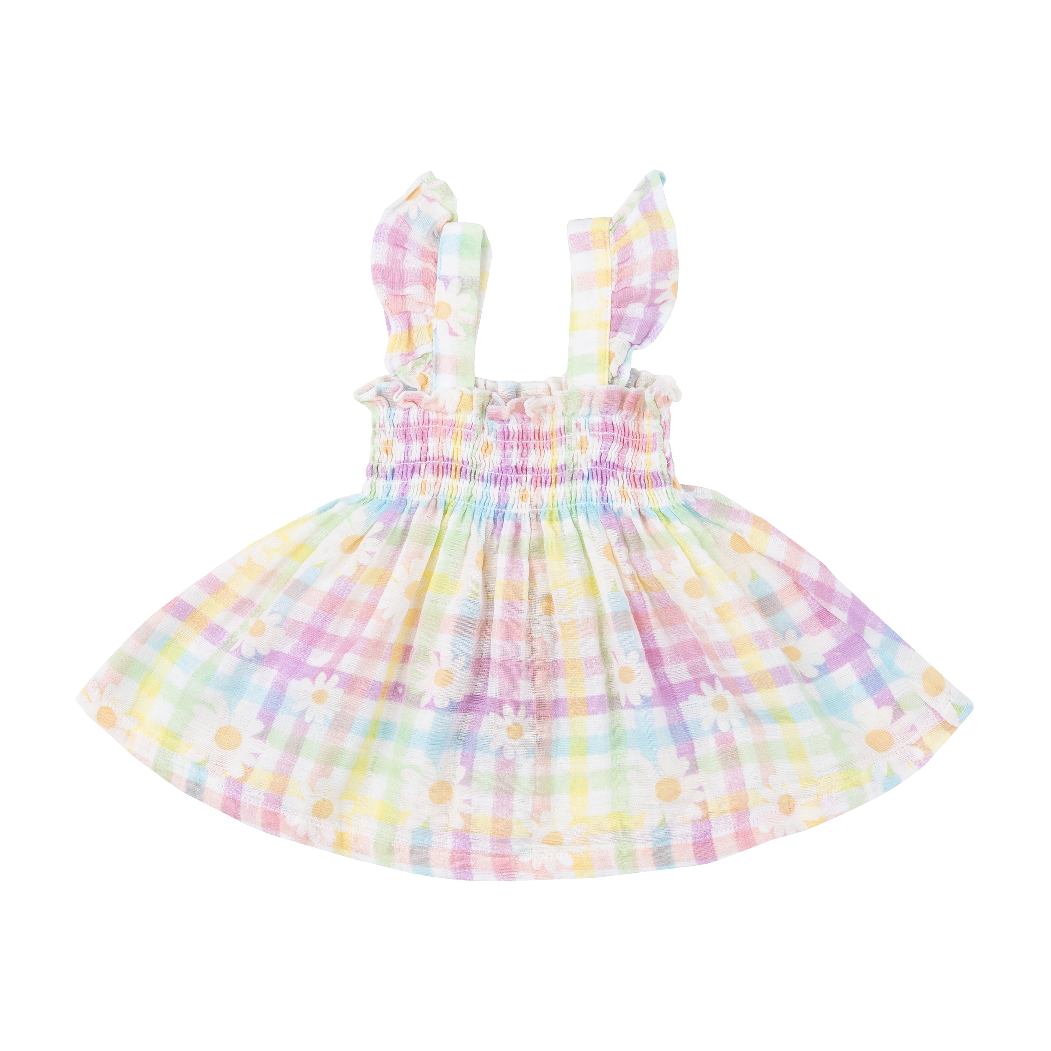 Twirly Dress - Gingham Daisy