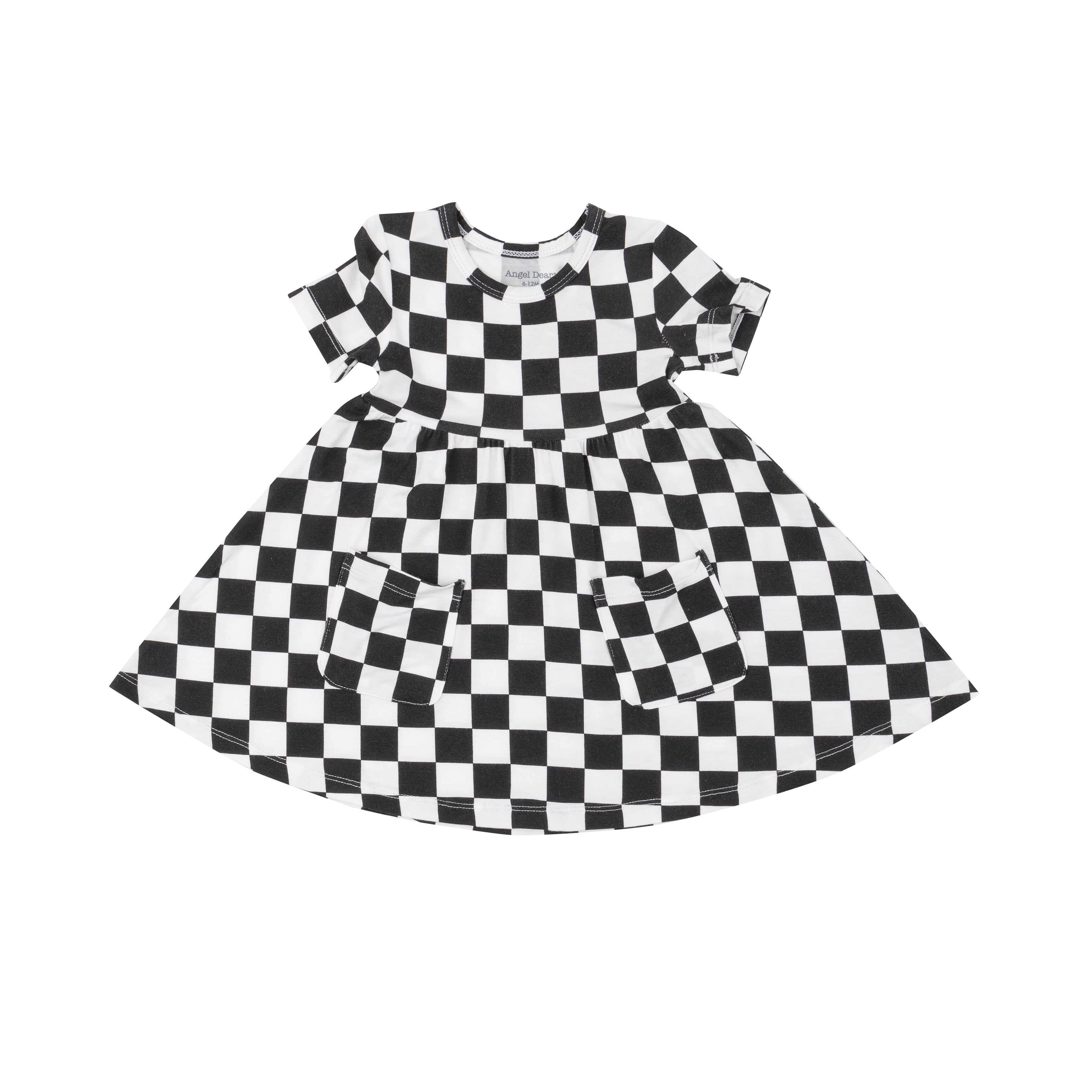 Twirly S/S Dress - Checkerboard
