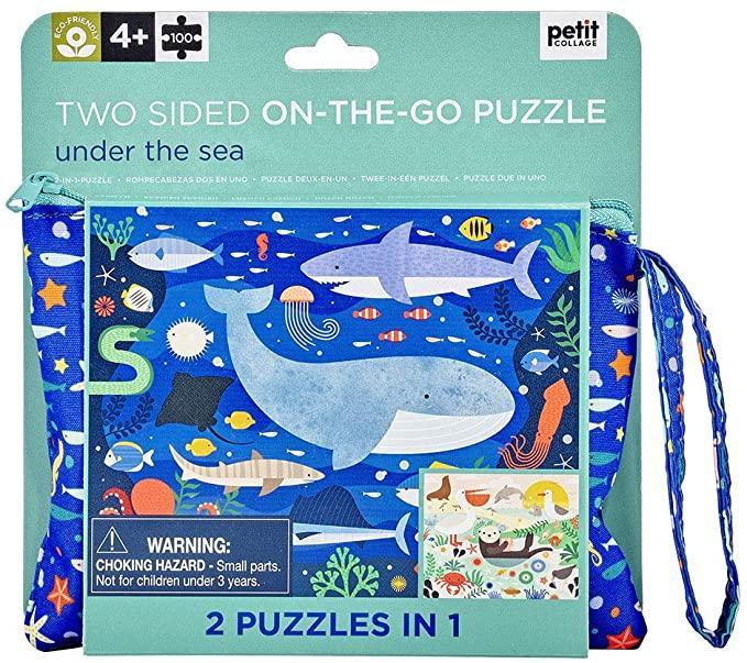 Two Sided On The Go Puzzle, Under the Sea 100 pc - Why and Whale