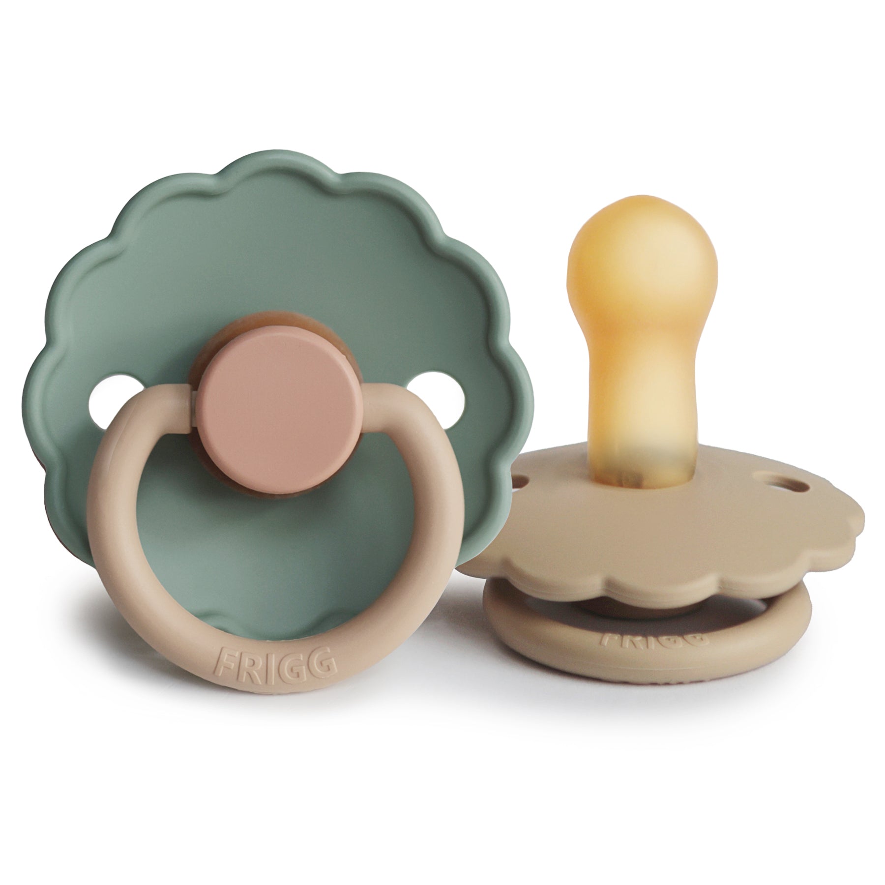 FRIGG Daisy Natural Rubber Pacifier 2-Pack