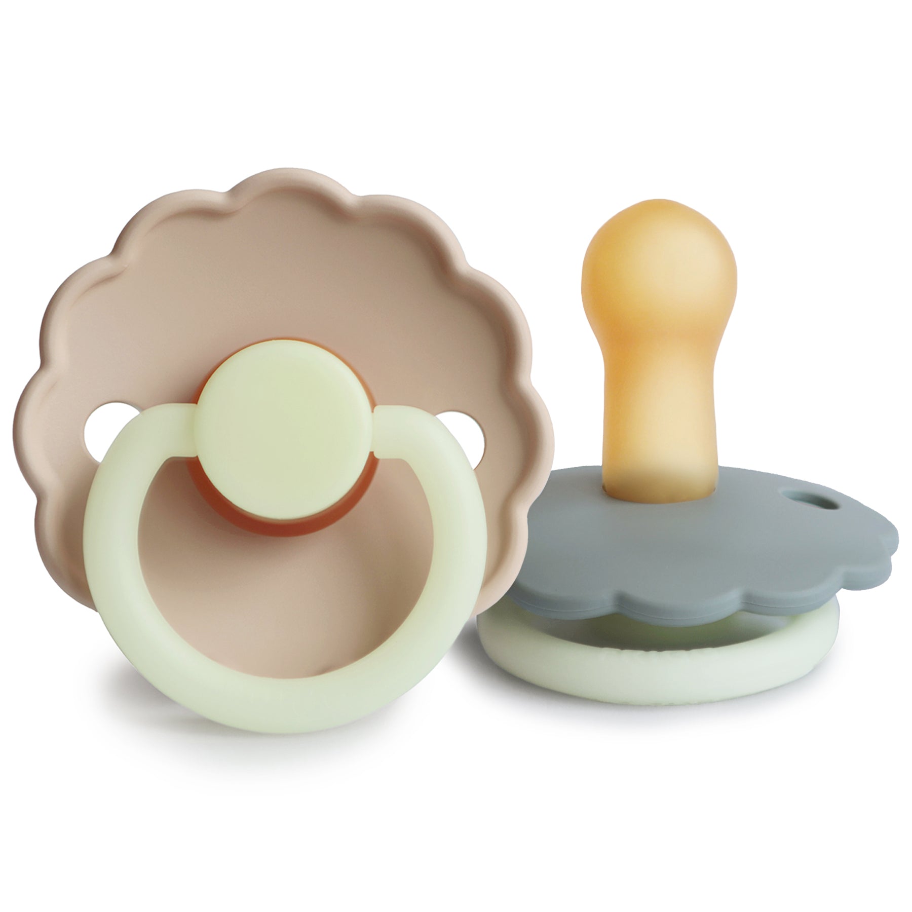 FRIGG Daisy Night Natural Rubber Pacifier 2-Pack