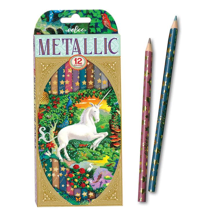 Unicorn 12 Metallic Pencils - Why and Whale