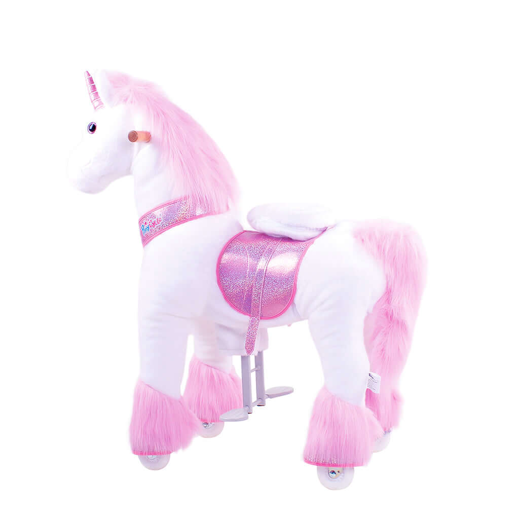 Model U Ride-On Plush Unicorn Age 4-8 Pink