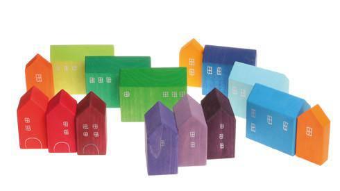Village Building Blocks Set - Why and Whale