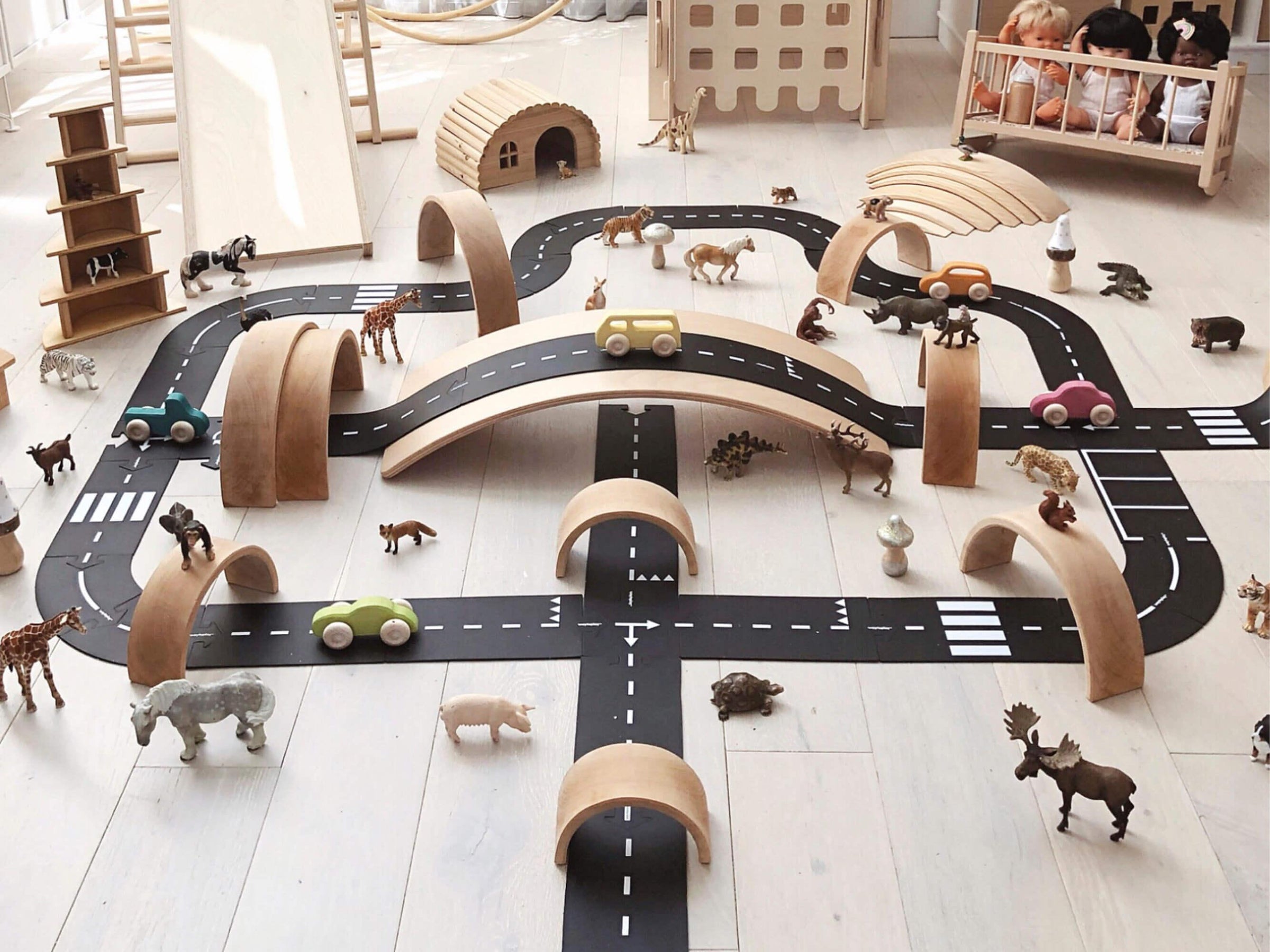 WayToPlay Flexible Play Road - King of the Road, 40 pieces - Why and Whale