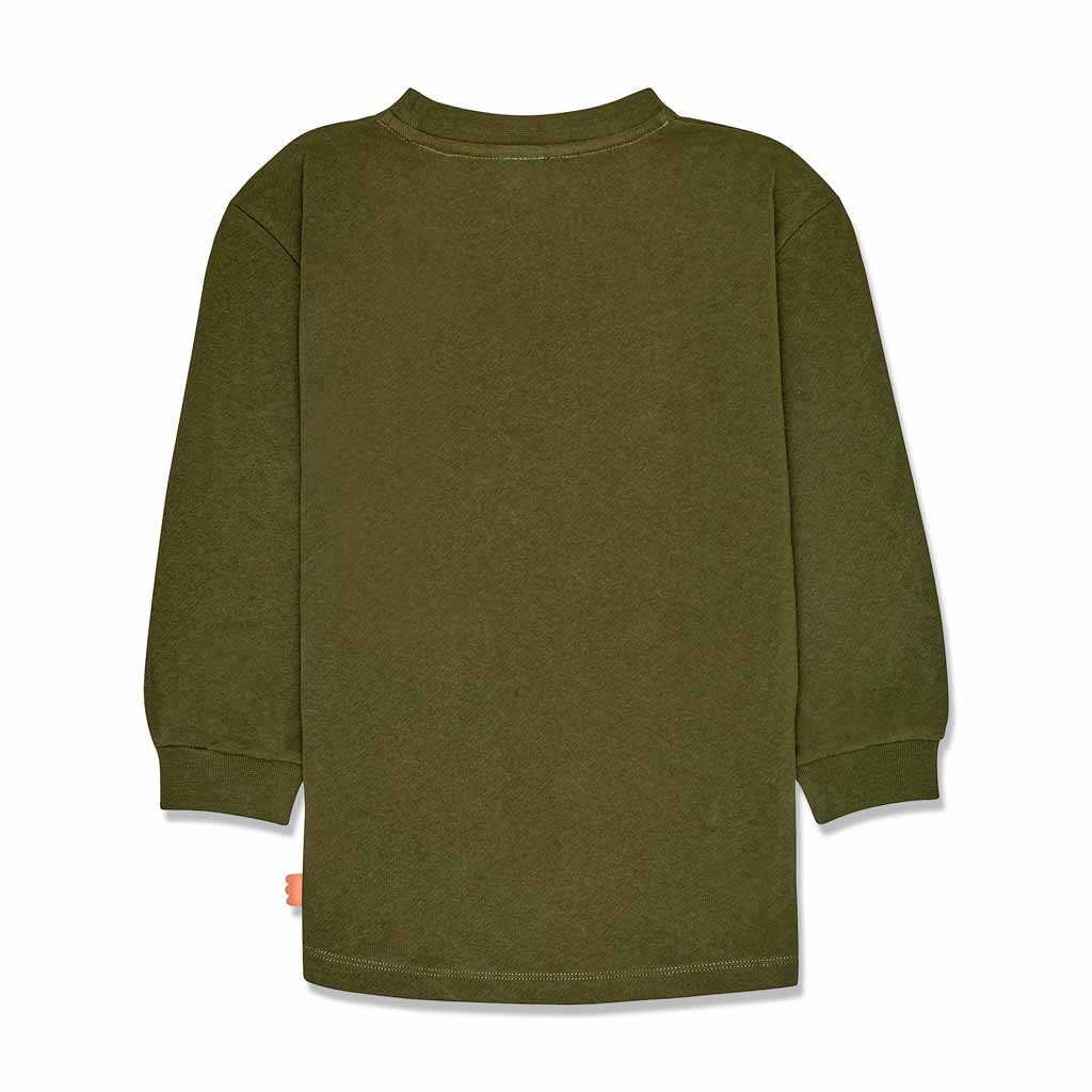 Olive Girl Sweatshirt Dress - Olive