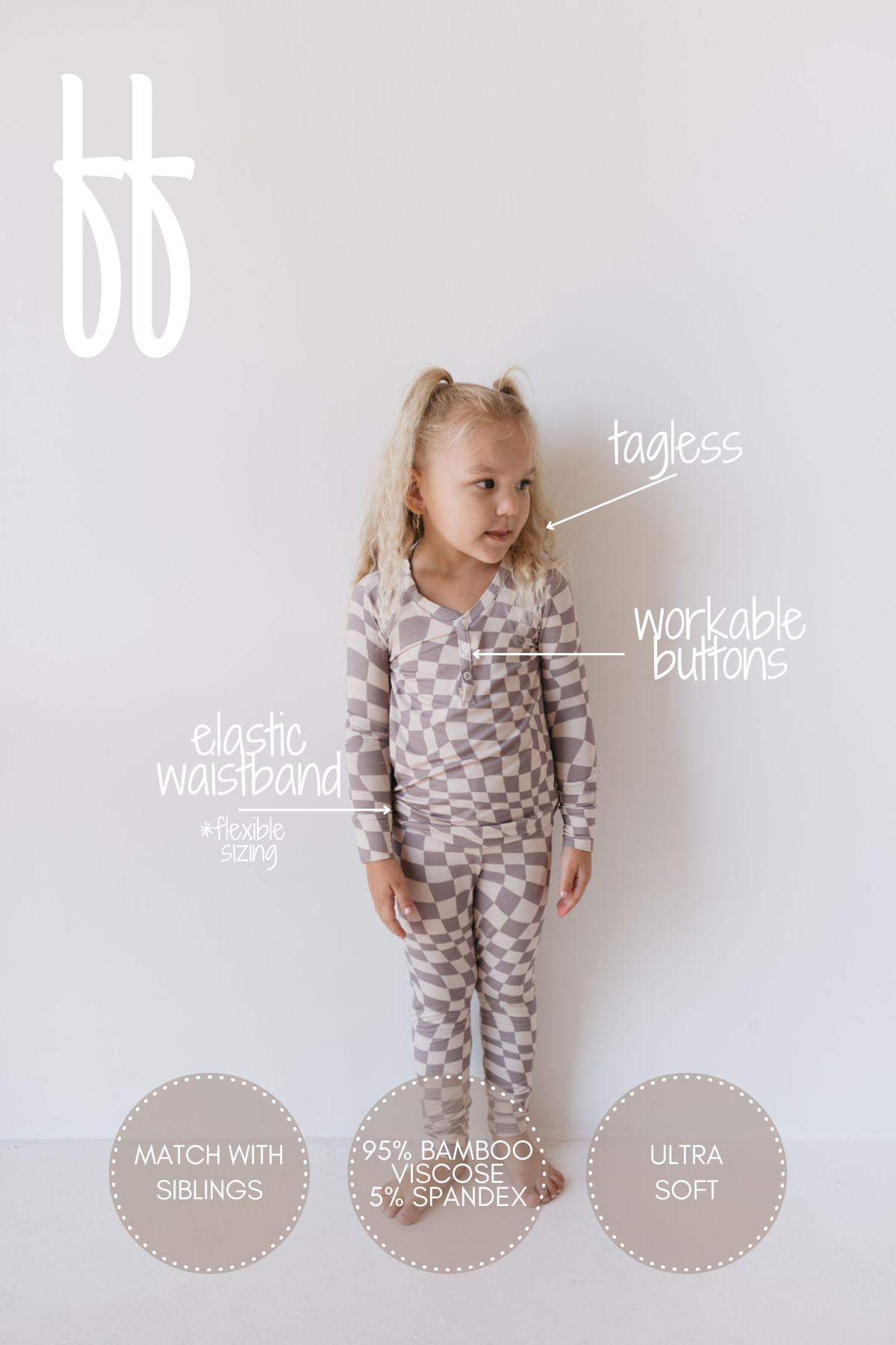 Bamboo Two Piece Pajamas | Smokey Wave