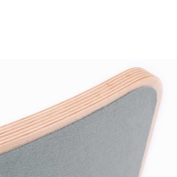 Wobbel - Waldorf Balance Board Natural / Gray Felt - Why and Whale