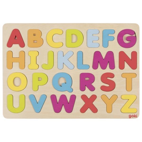 Wooden Alphabet Puzzle - Why and Whale