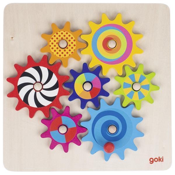 Wooden Cogwheel Game - Why and Whale