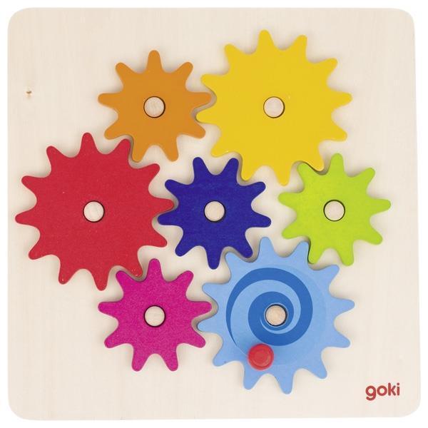 Wooden Cogwheel Game - Why and Whale