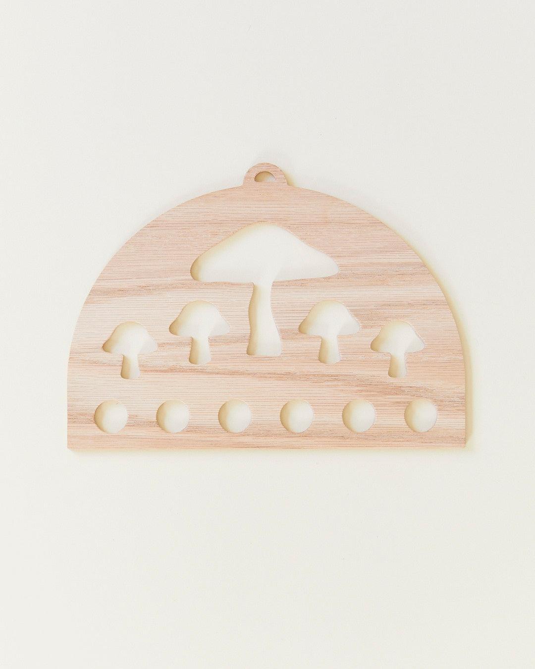 Wooden Mushroom Display for Playsilks, Cloth, Waldorf Toys - Why and Whale