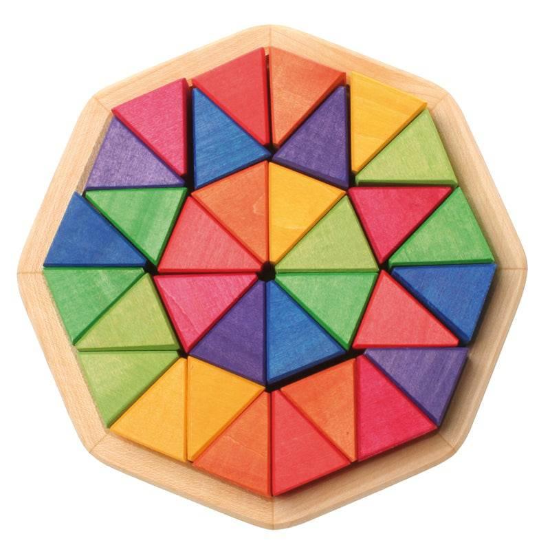 Wooden Octagon Puzzle Blocks - Why and Whale