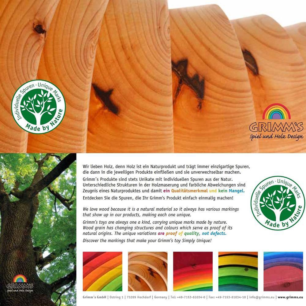 Wooden Rainbow Nesting House - Why and Whale