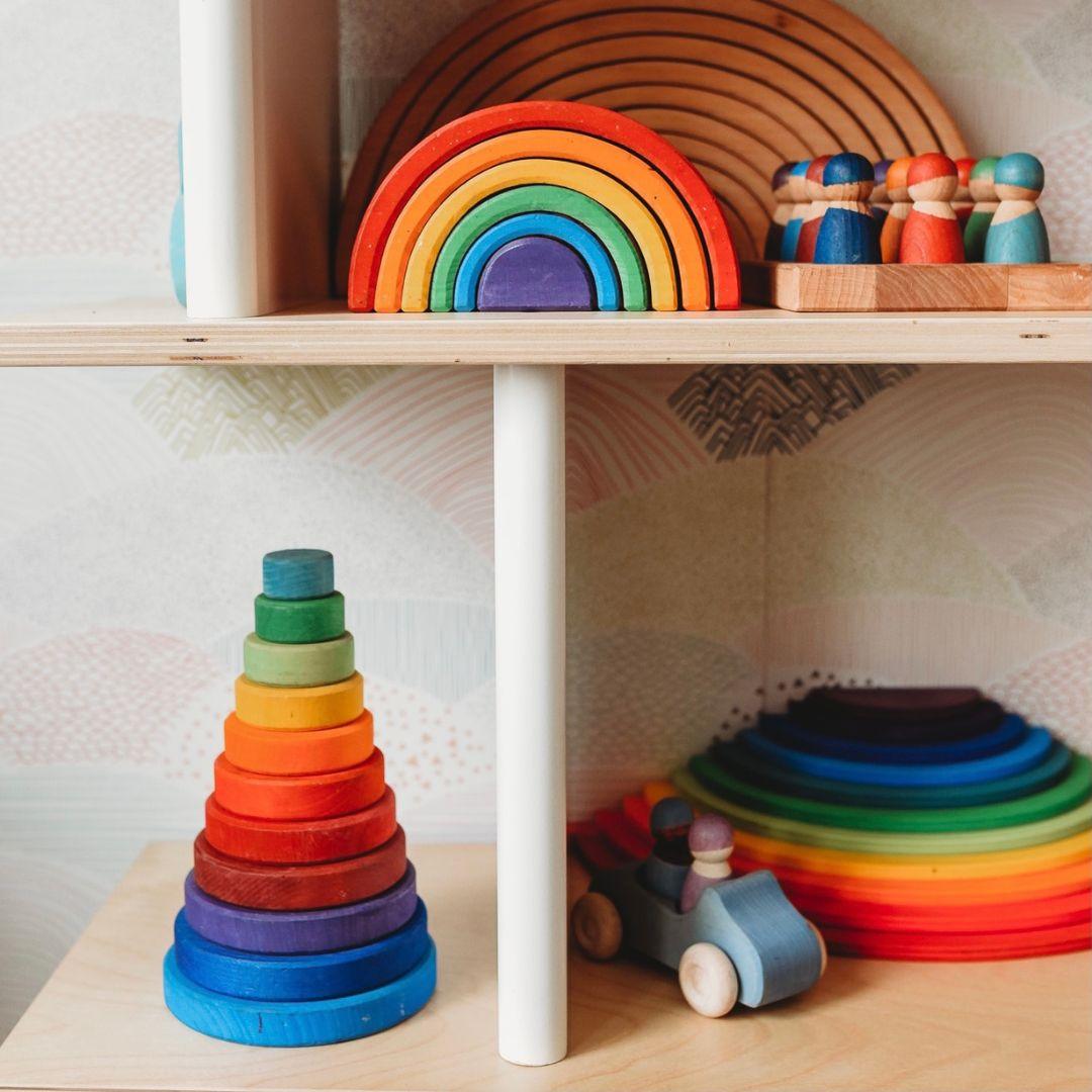 Wooden Rainbow Tunnel - 6 Piece - Why and Whale