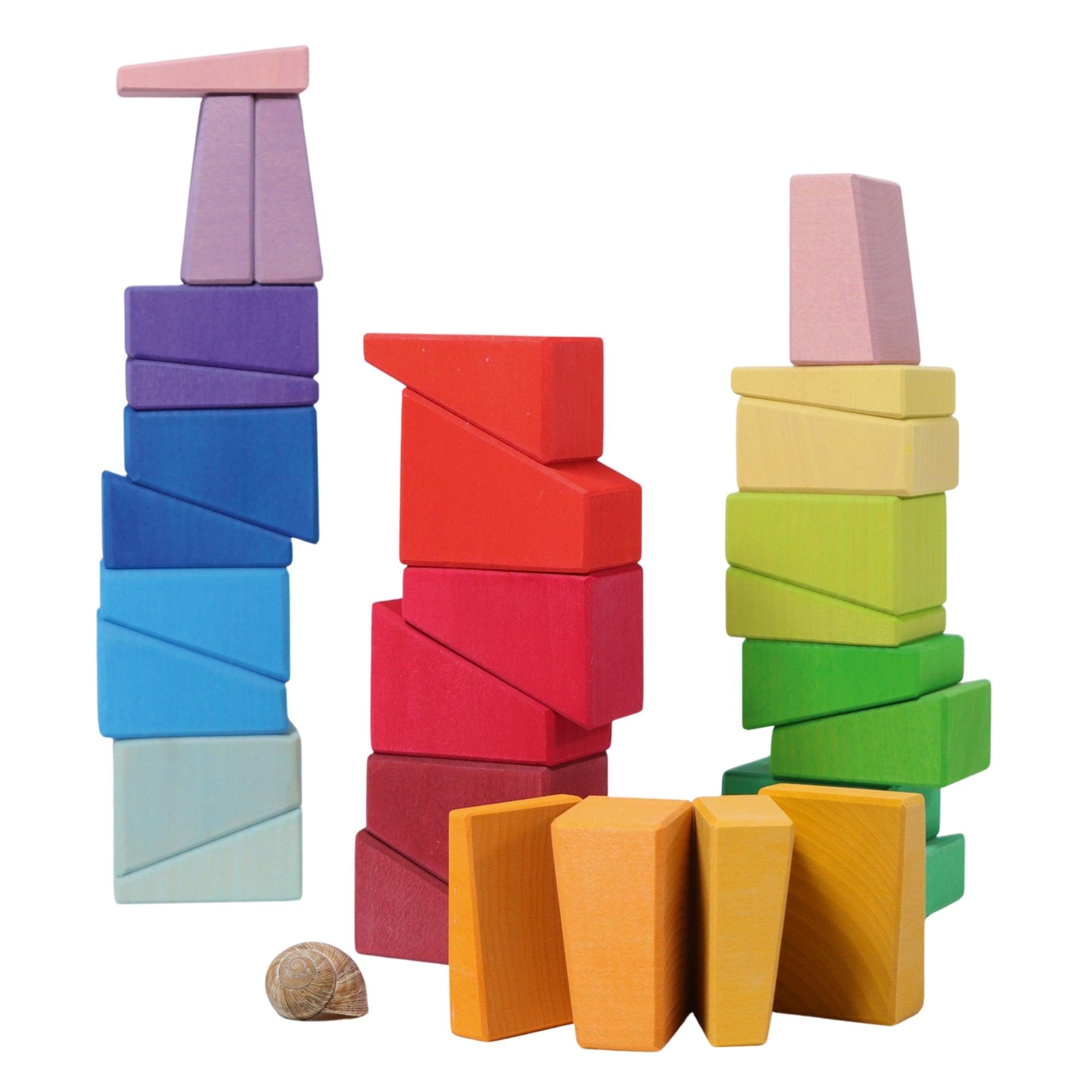 Wooden Sloping Blocks - Why and Whale
