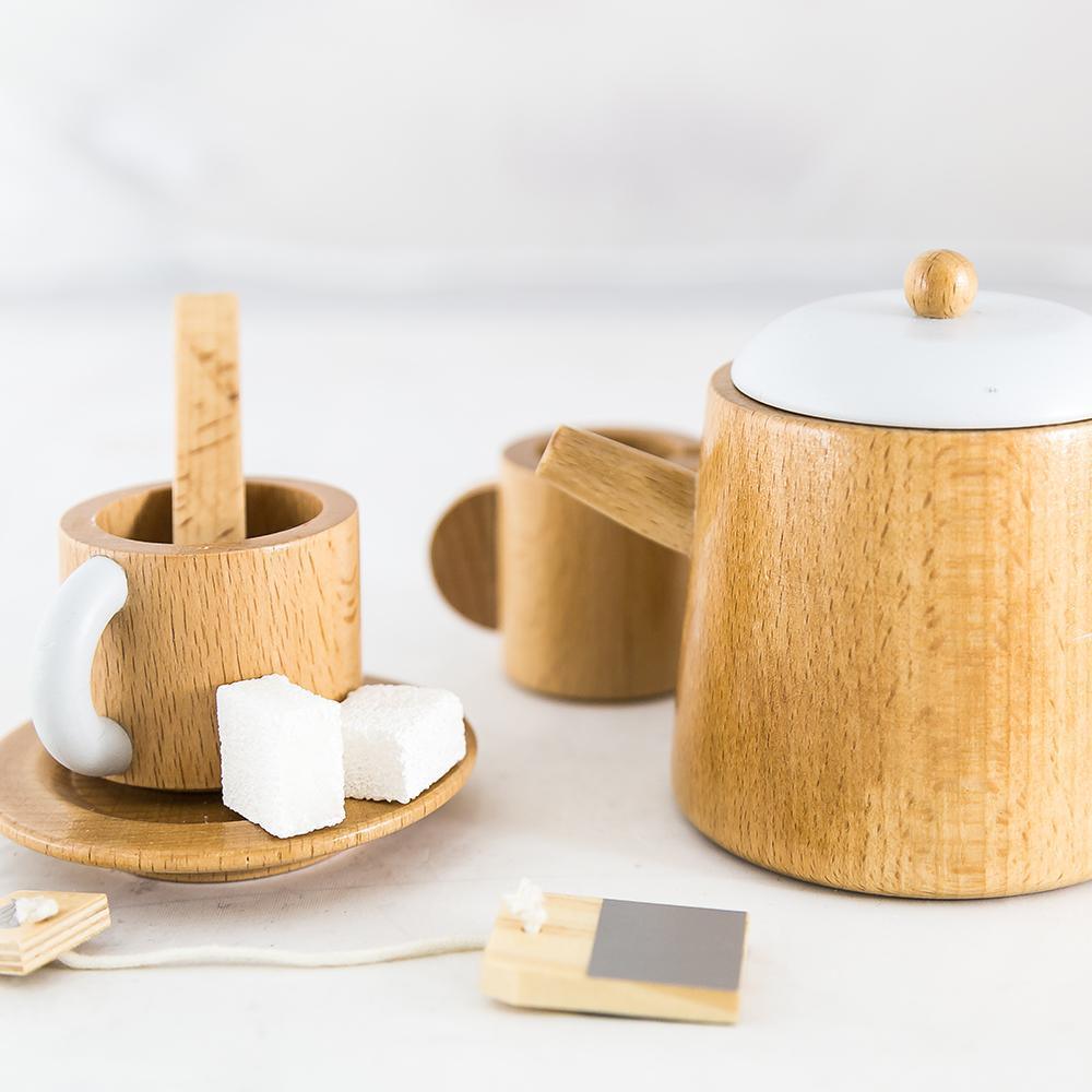 Wooden Tea Set - Why and Whale