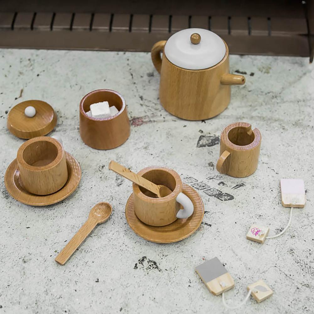 Wooden Tea Set - Why and Whale