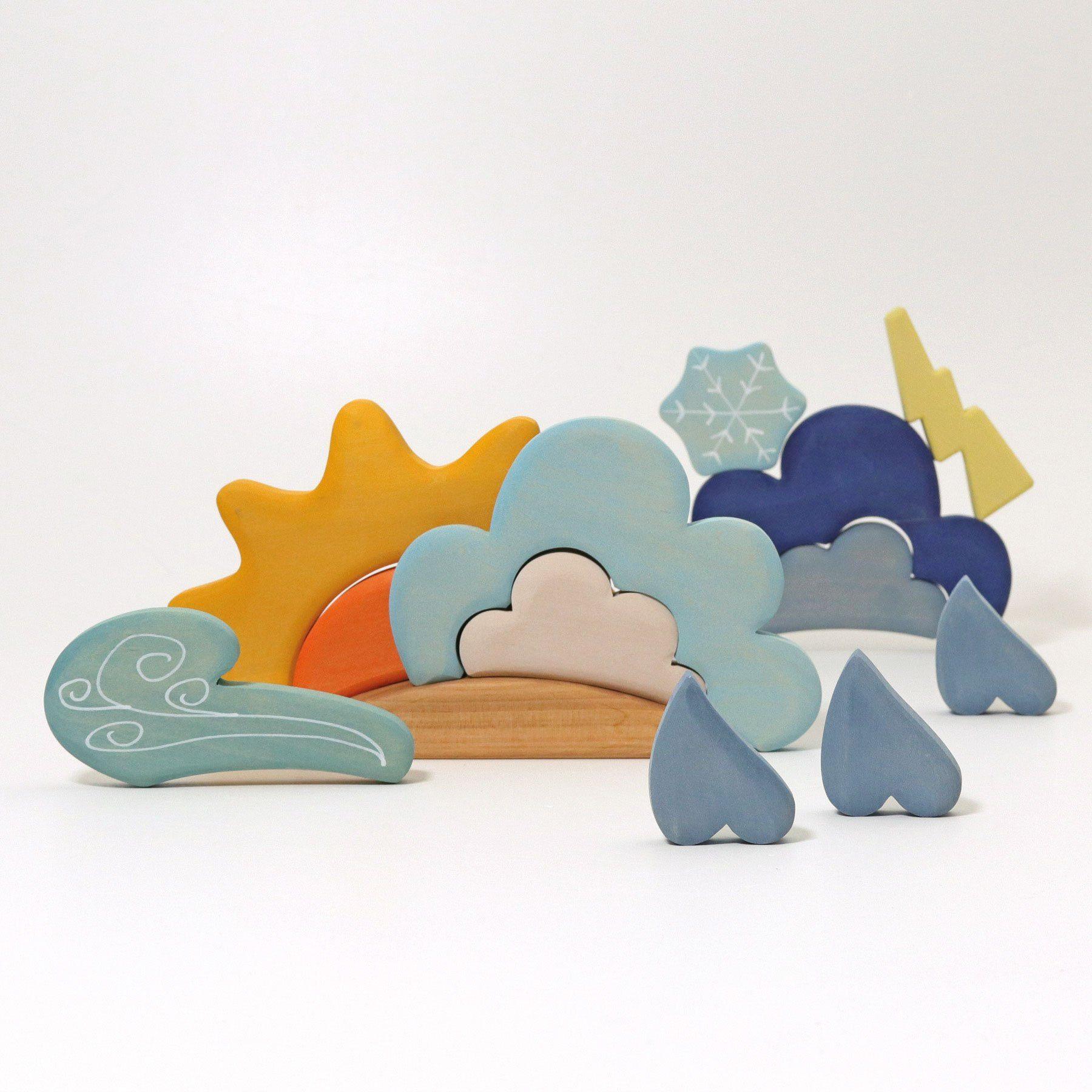 Wooden Weather Building Set - Why and Whale