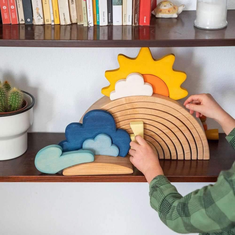 Wooden Weather Building Set - Why and Whale