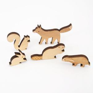Wooden Woodland Advent Calendar - Why and Whale