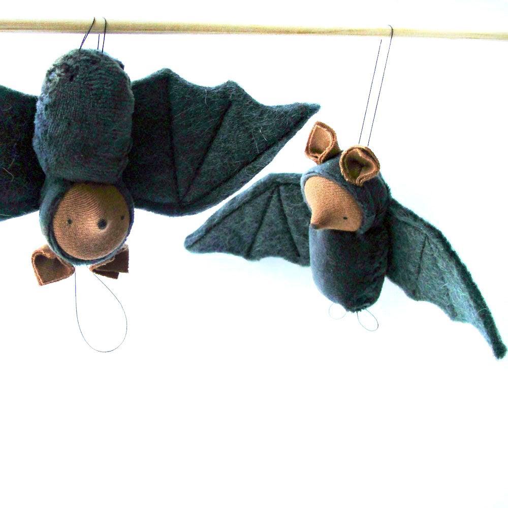 Wool Bat Ornament - Why and Whale