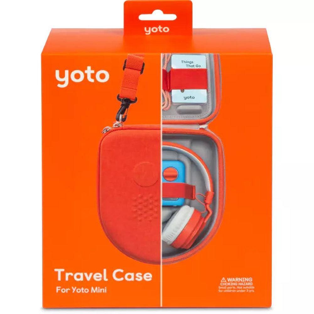 Yoto Mini Travel Case - Holds up to 30 Yoto Cards, Orange - Why and Whale