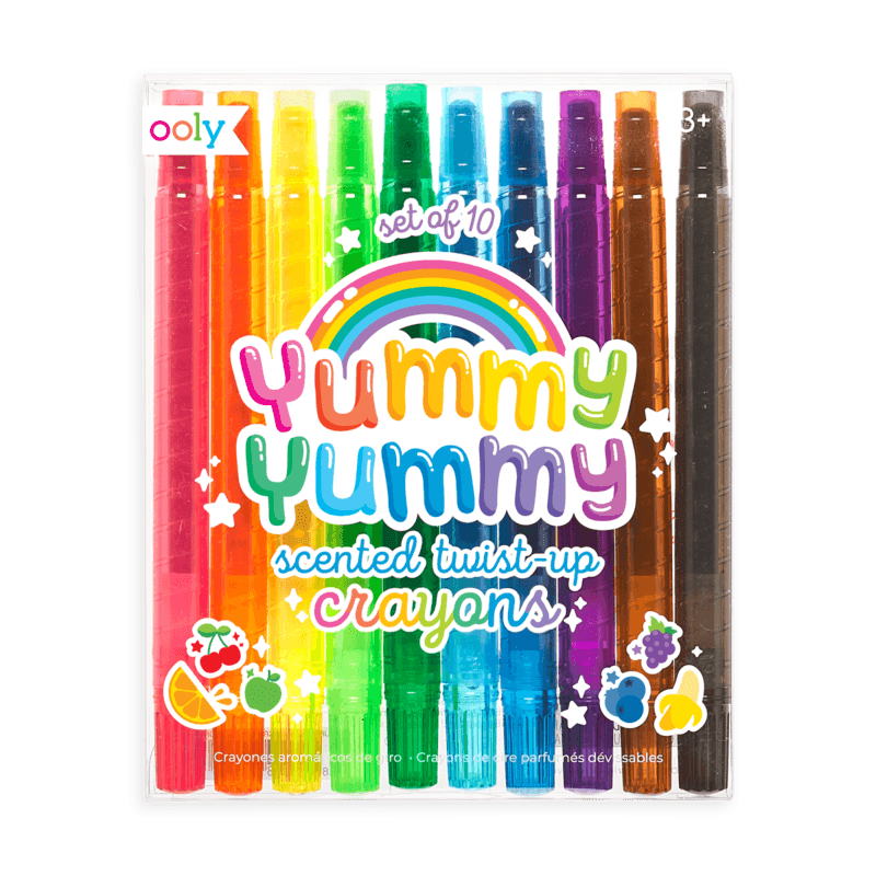 Yummy Yummy Scented Twist-Up Crayons - Set of 10 - Why and Whale